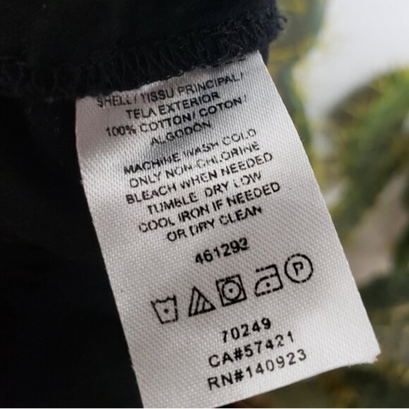 LOFT Embroidered Eyelet Lace Peplum Cotton Blouse Top size S Women's - Picture 9 of 14